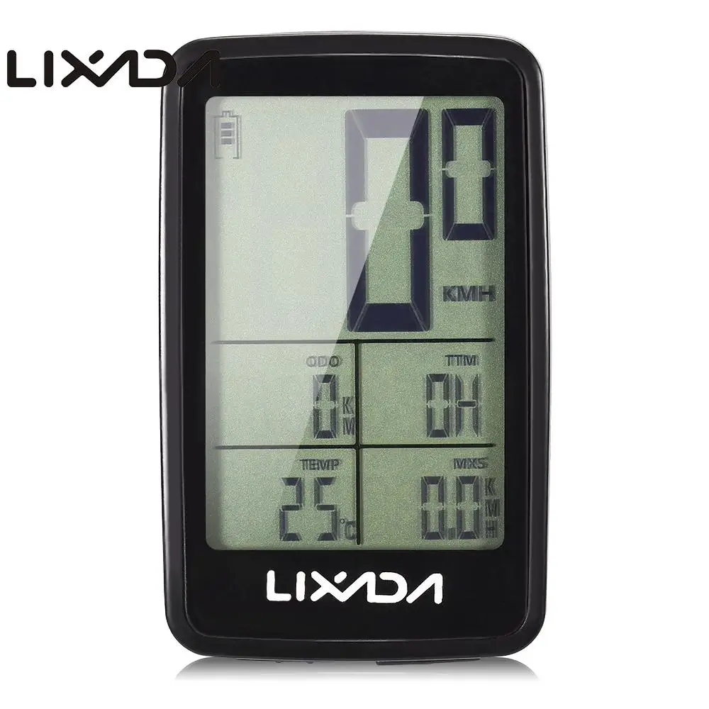 

Lixada Bicycle Computer USB Rechargeable Wireless Cycling Computer Speedometer Odometer MTB Bike Computer