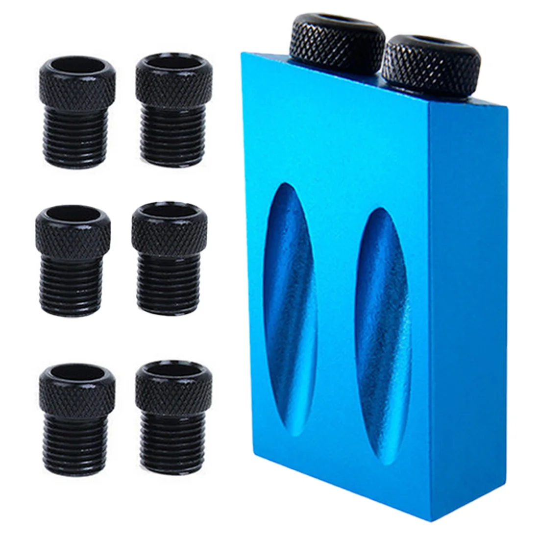 

Hole Puncher Locator Jig Drill Bit Set 6/8/10mm Angle Drill Guide Set Woodworking Pocket Hole Jig Kit For DIY Carpentry Tools