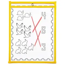 B4, дисплей, книга, записываемая для детей, студентов, школьников, домашняя работа, классная, тестовая бумага, дисплей, многоразовый, 10 упаковок, 9x12 дюймов