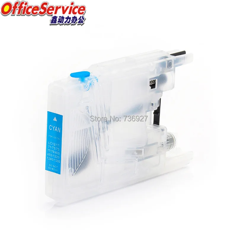 LC12 LC73 LC75 LC1220 LC1240 LC17 LC77 LC79 LC1280 многоразовый картридж для принтера Brother MFC J430W J6910DW