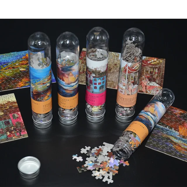 150 PCS Test Tube Jigsaw Pocket Mini Puzzles Creative Birthday Gift