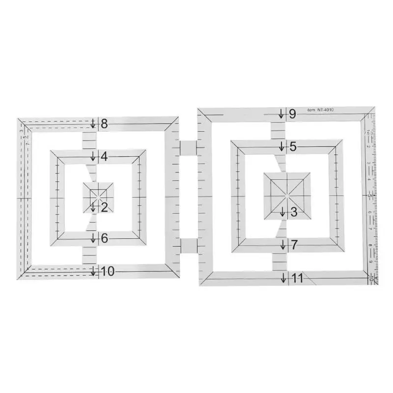 Ручной работы одеяло шаблоны акриловая Лоскутная линейка DIY одеяло er инструмент для рисования