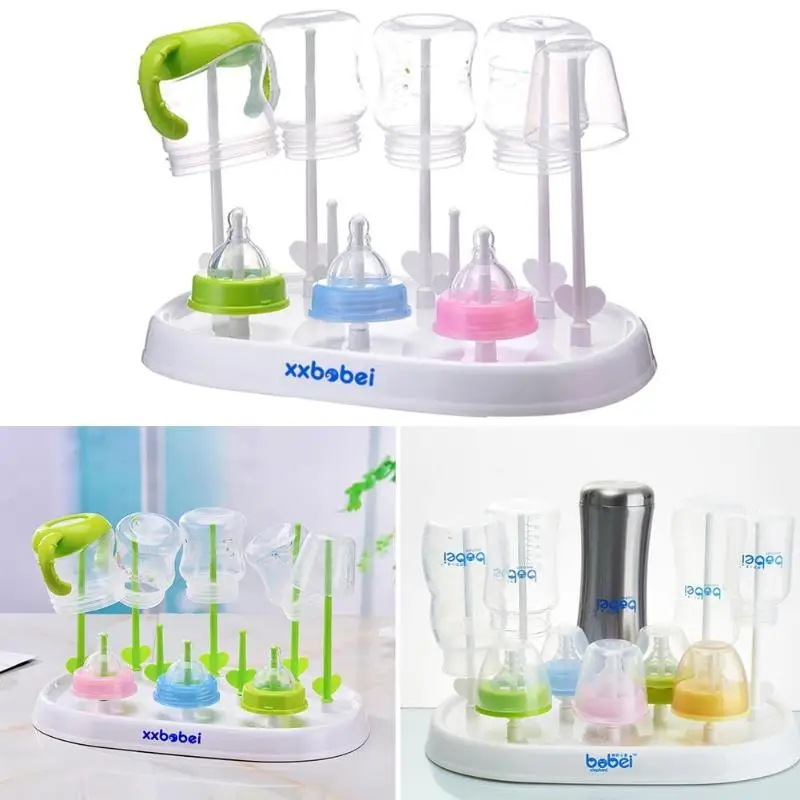 Milk Bottles Drying Rack Baby Feeding Bottles Cleaning Dryer Cup Holder Nipple Bottle Dryer Fruit Vegetable Dryer Baby Care Rack