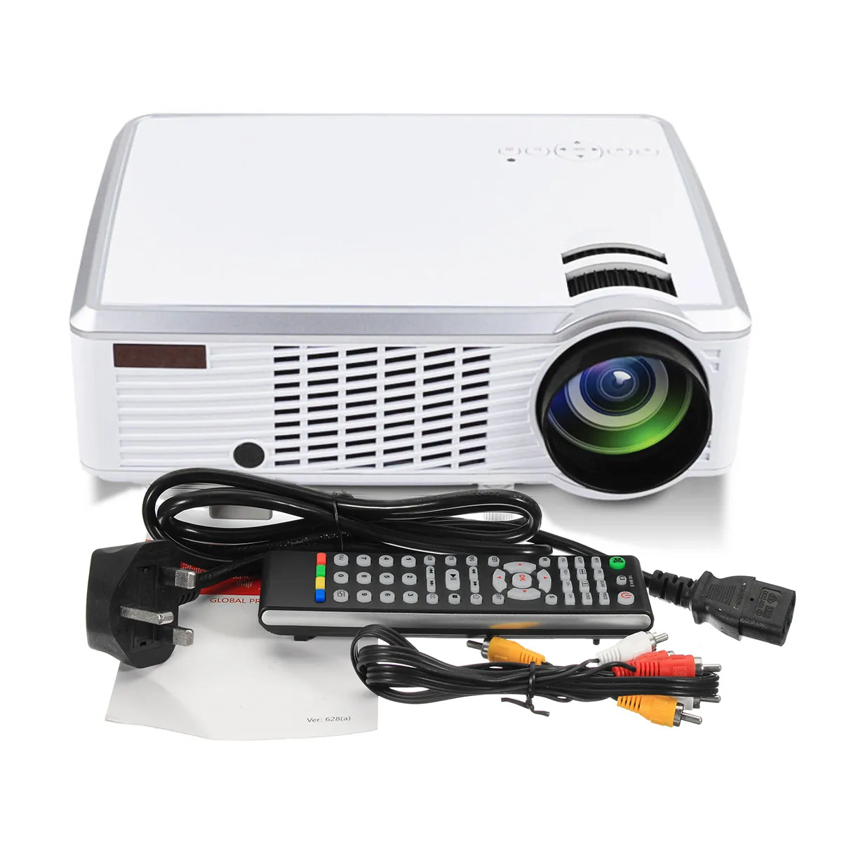 5000 Lumens 1080P Full HD 3D LED Projector Android 4.4 Home Theater Cinema Multimedia Wireless HDMI USB AV with Remote Control 5000 Lumens 1080P Full HD 3D LED Projector Android 4.4 Home Theater Cinema Multimedia Wireless HDMI USB AV with Remote Control