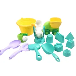 14 шт вода игровой песок мягкие резиновые игрушки открытый пляжные инструменты для детей Дети пляжные игрушки для песка (разные цвета)