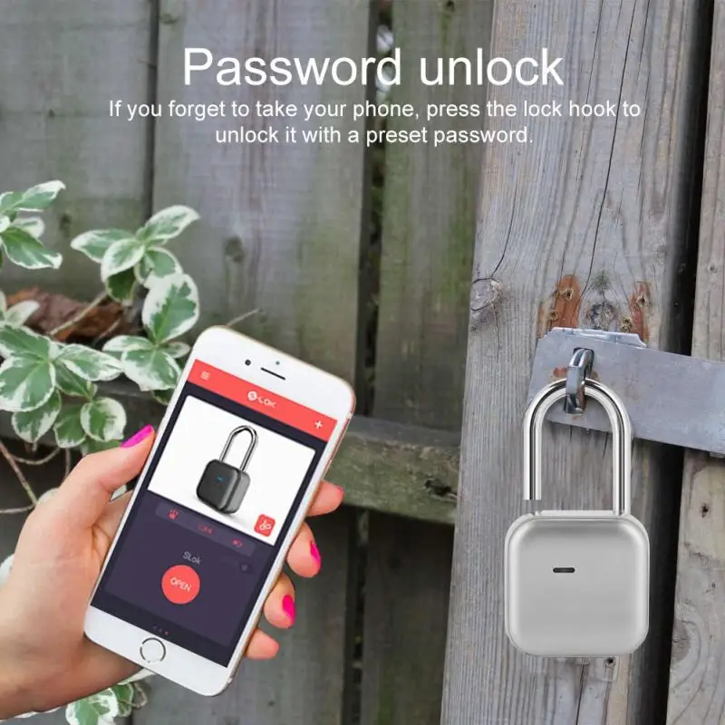 

Universal Mini Padlock Smart Bluetooth Lock Locker for Bicycle Cabinet Drawer Luggage Use Anti-theft Smart Door Lock candado