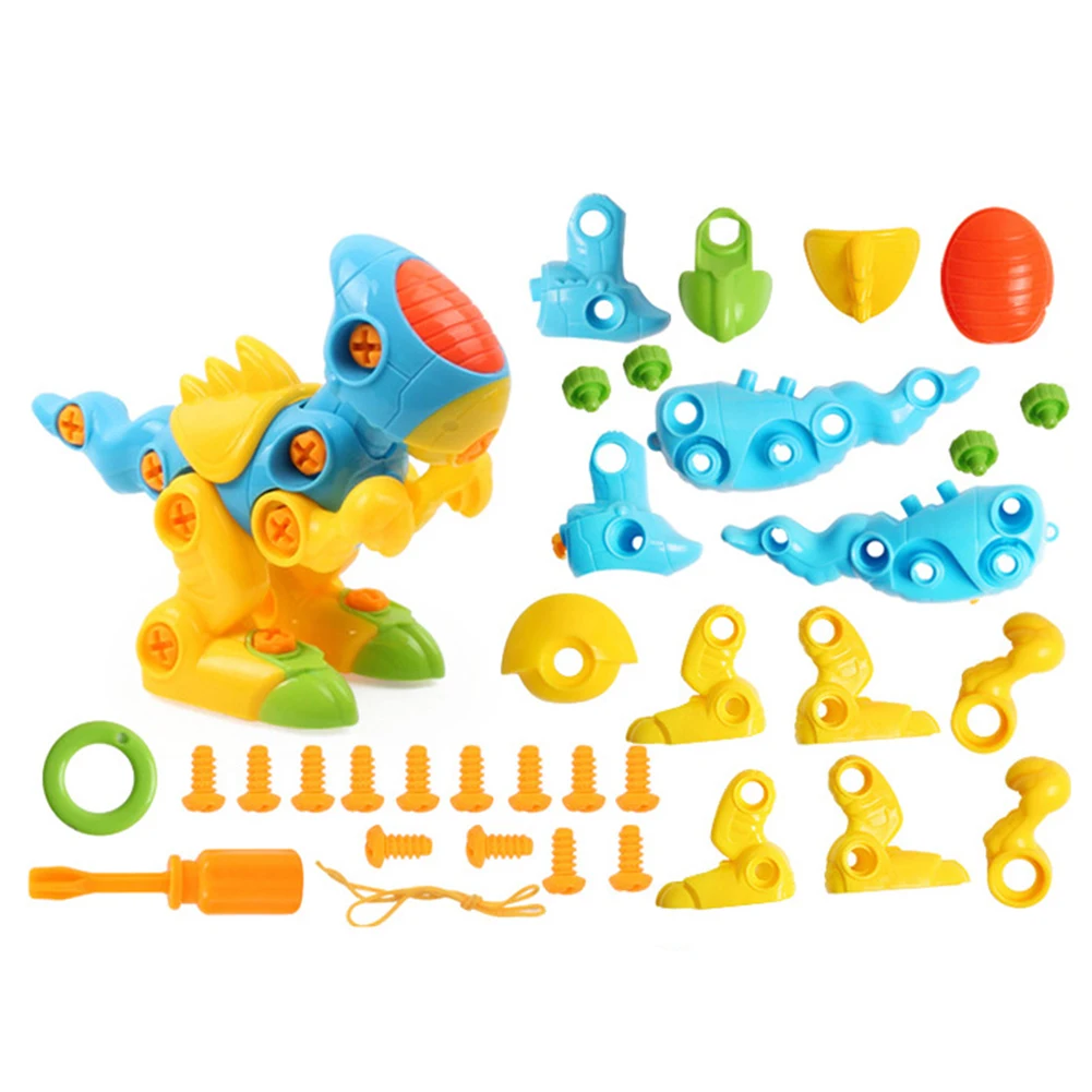 

DIY Dinosaur Disassembly Assembly Toys Baby Kids Early Educational Blocks Toys With Assemble Screw Driver Nut Toys for Children