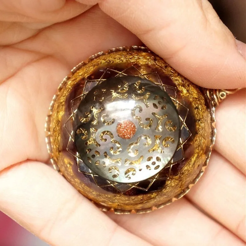AURAREIKI 2019 новый кулон Orgonite аксессуары для бизнес йоги улучшение эмоций обсидиан