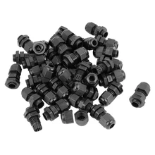 WSFS Горячее предложение 36 шт. черный PG7 платиковая заглушка сальника для 3 мм-5,5 мм кабель Кабельные вводы для тройников Перевозка груза падения