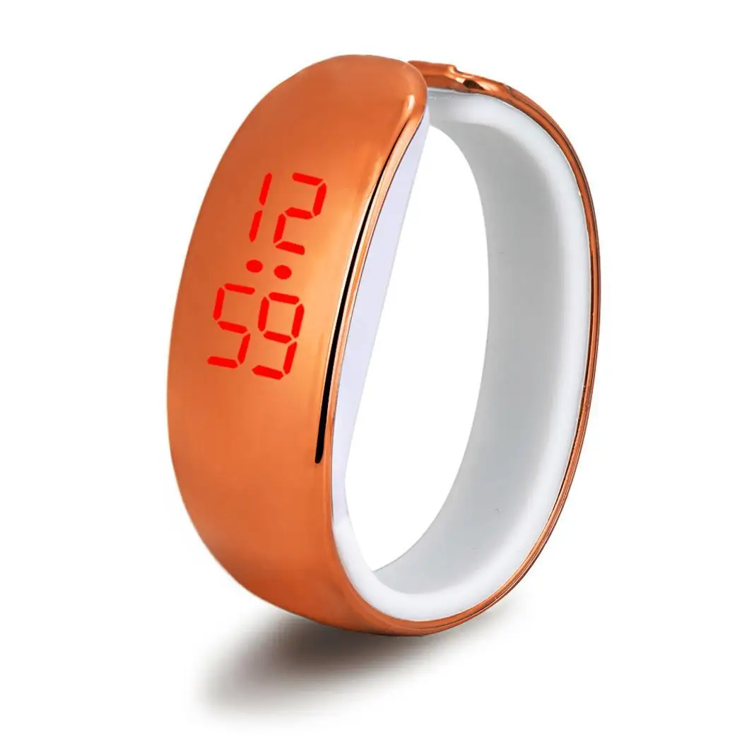 

Unisex LED Digital Display Wristband Bracelet Electronic 10m Casual World Time, Luminous, Calendar Watch
