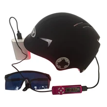 Лазерный шлем для выращивания волос с лазерной крышкой для роста волос, машина для лазерного шлема 64/128 для лечения выпадения волос, инструмент для быстрого роста волос