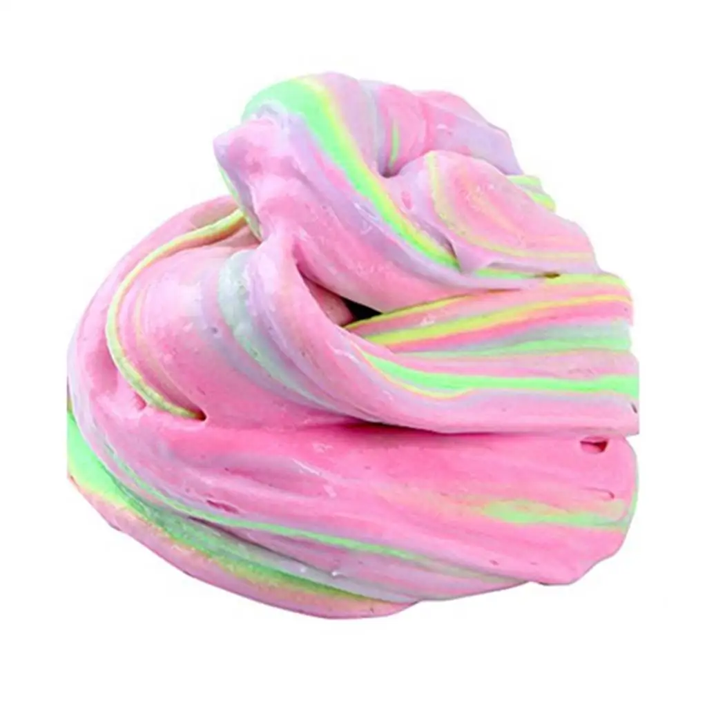 

Soft Children Color Mixing Cotton Mud Clay Stress Relief Toy Dynamic Fluffy Slime plastic clay