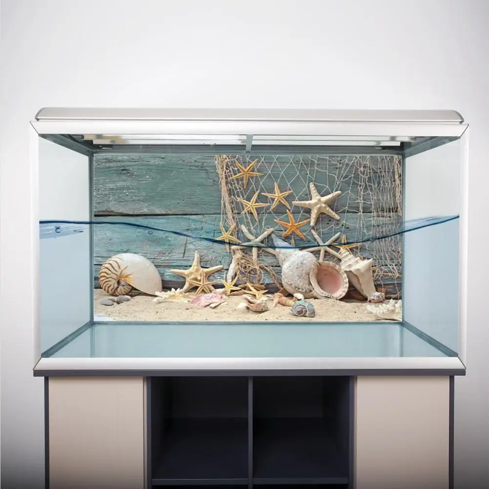 Клейкий постер для аквариума настенное украшение с эффектом 3D морских