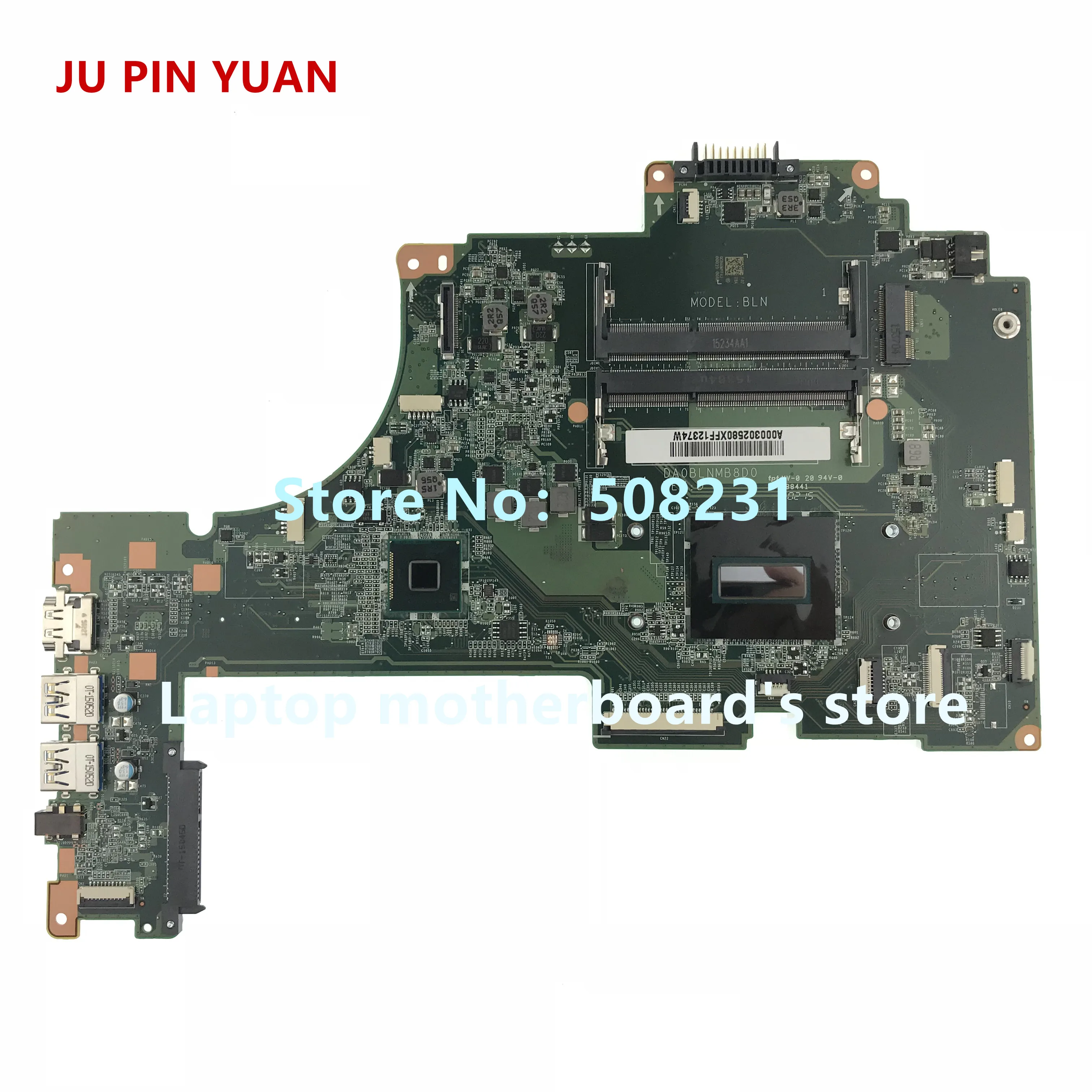 JU PIN YUAN A000302580 DA0BLNMB8D0 mainboard For toshiba s55 s55t-b s55t-b5335 laptop motherboard with i5-4200HQ fully Tested photo