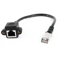 28 см RJ45 штекер к гнезду M/F CAT5E LAN Ethernet адаптер сетевой кабель