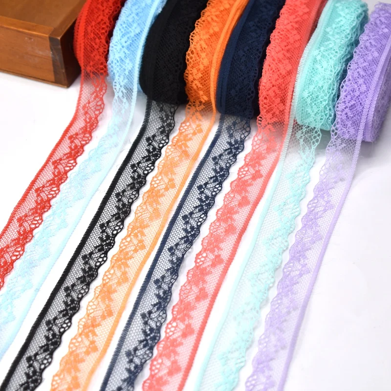 

Wholesale cheap 10yards/Lot lace ribbon 20mm Wide net lace fabric white lace cotton trimmings DIY Embroidery Sewing Accessories