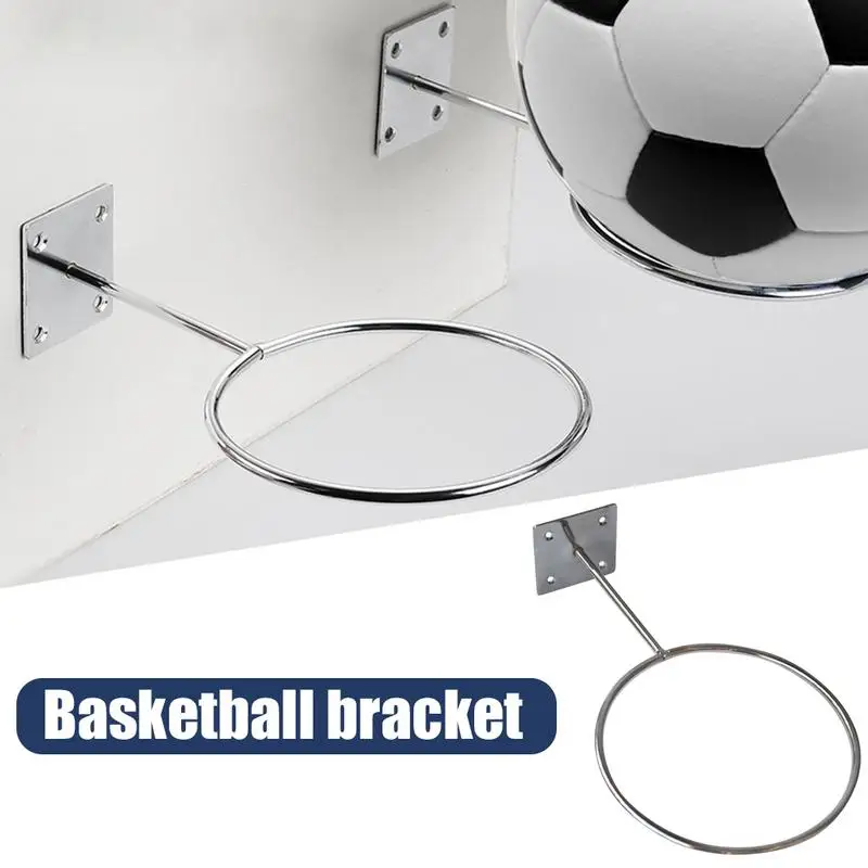Wall Mounted Sports Ball Holder Rack Display Iron Basketball Holder Silver Fashion Durable Basketball Holder Easy To Install Wall Mounted Sports Ball Holder Rack Display Iron Basketball Holder Silver Fashion Durable Basketball Holder Easy To Install