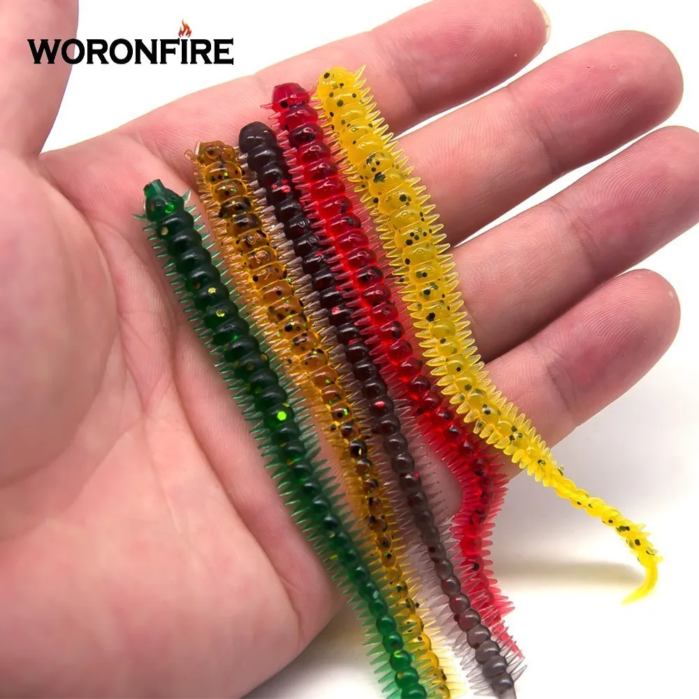 

30pcs/lot Artificial Sea Earthworm Lure Nereis Worm Fishing Lures 10cm/1g Ocean Beach Rock Fishing Clamworm For Bass Sparuslatus