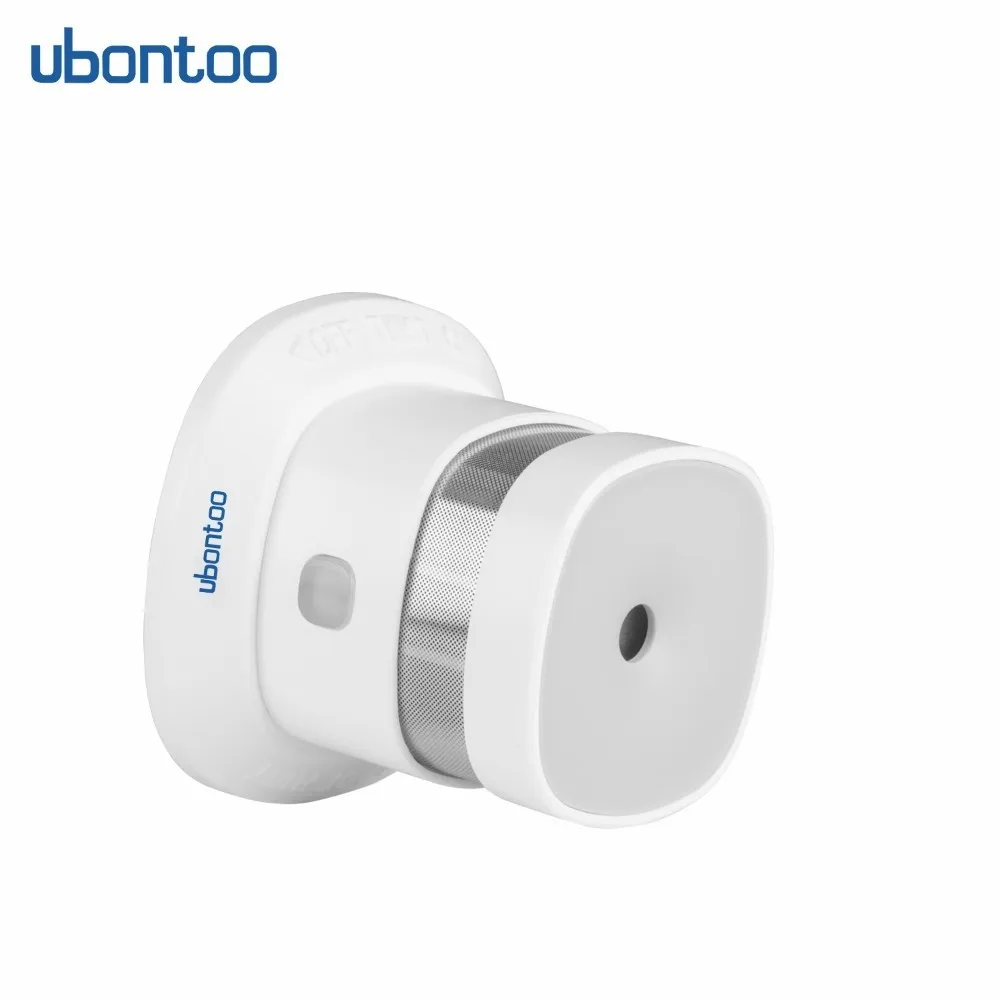 Ubontoo Zwave Smoke Detector Security Fire Alarm High Sensitivity Z-wave Sensor Smart Home System EU Z wave 868MHz