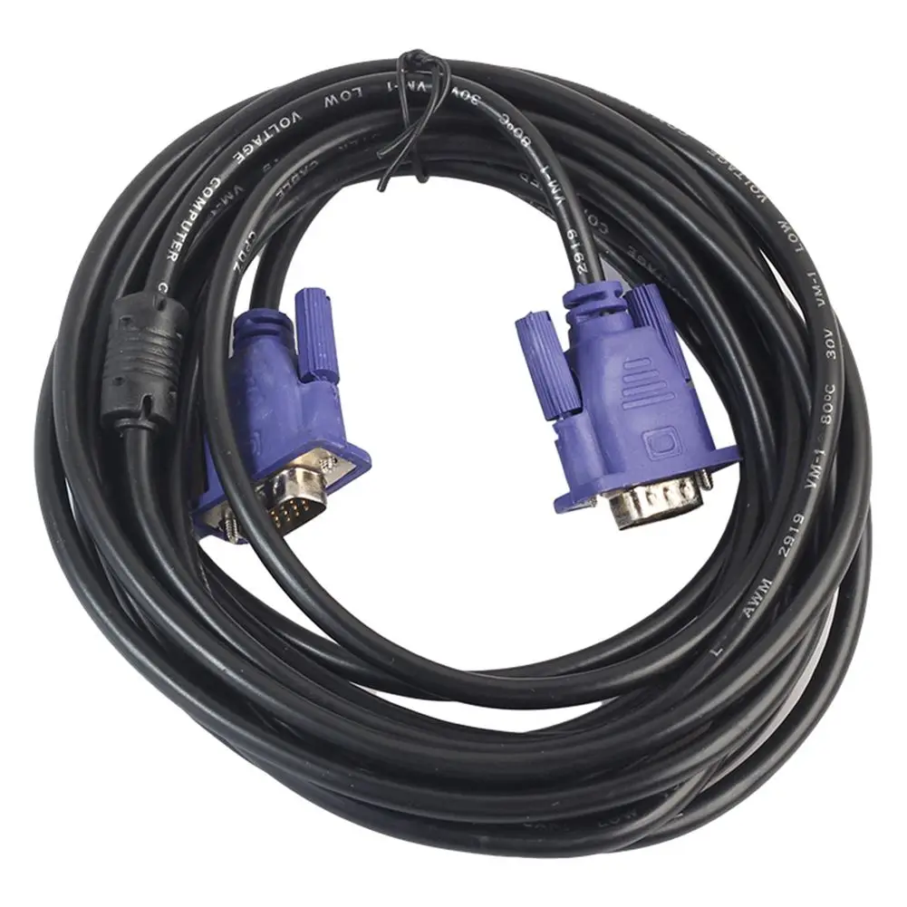 HD VGA Cable 15 pin male to VGA male SVGA Extension Cable For Laptop PC
