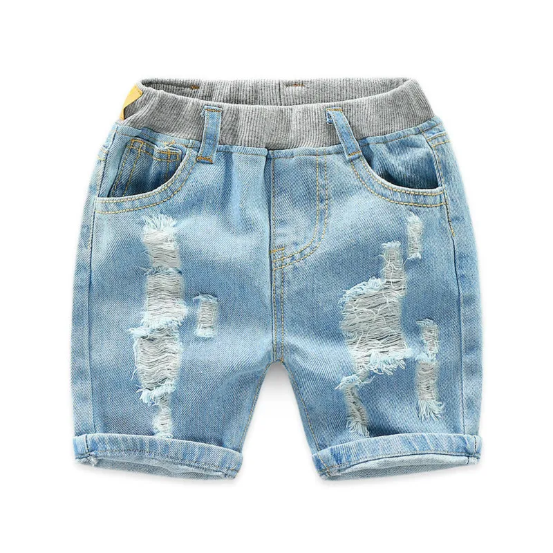 

Baby Boys Girls Broken Hole Jeans Shorts Summer 2019 Toddler Kids Clothes Children Denim Short Pants Enfant Garcon Ete Spodenki