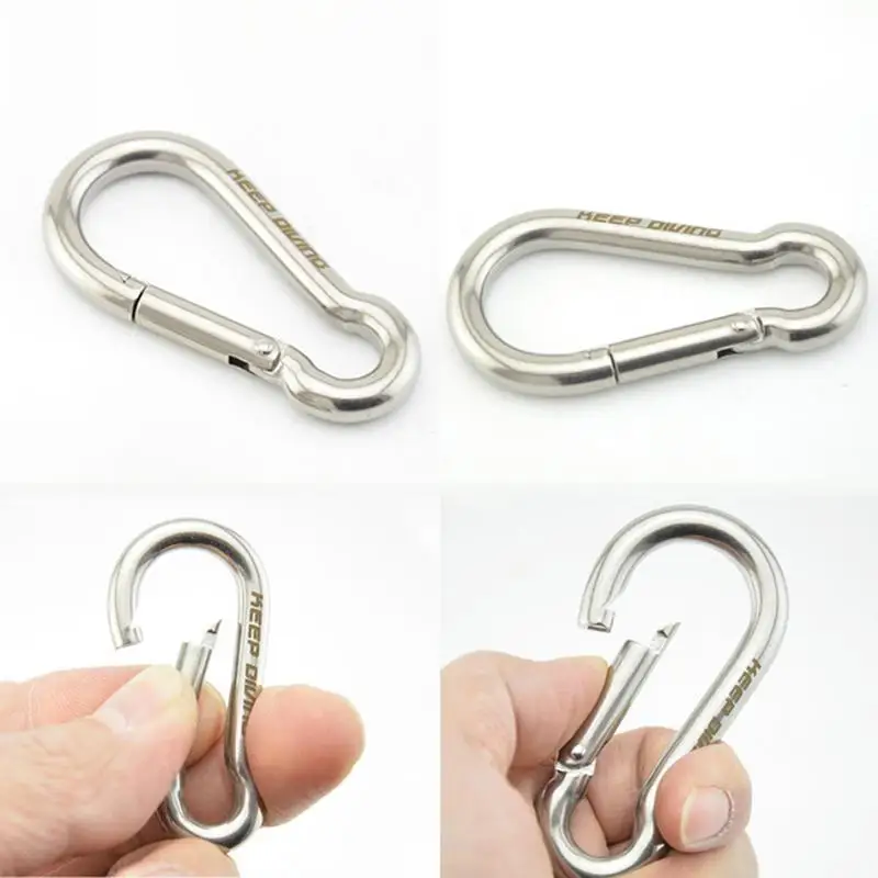 316 الفولاذ المقاوم للصدأ الربيع مشبك 80 مللي متر معدات غطس BCD اكسسوارات piscina هل السباحة بركة piscina هل الفقرة adultos 316 الفولاذ المقاوم للصدأ الربيع مشبك 80 مللي متر معدات غطس BCD اكسسوارات piscina هل السباحة بركة piscina هل الفقرة adultos