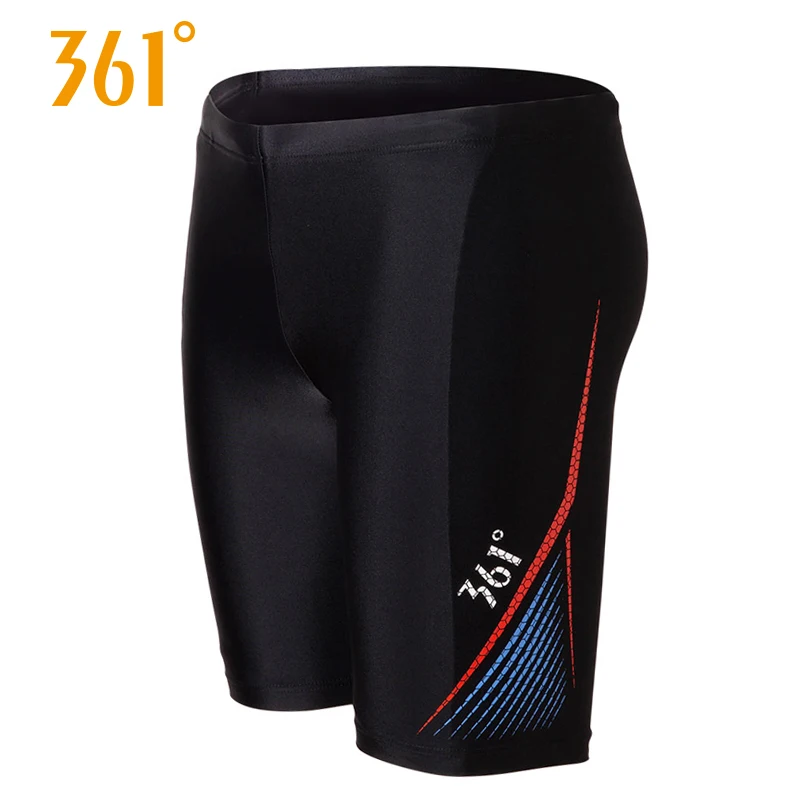 361 Mens High Quality Athletics Swim Trunks Sports Beachwear Quick Dry Pool Swimming Shorts Elastic Tight Board Shorts Plus Size