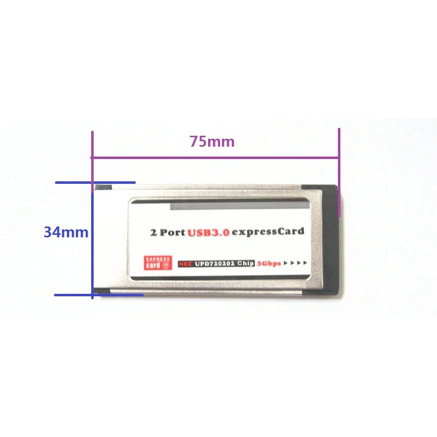 Высокое-Скорость 2 Порты и разъёмы Скрытая внутри USB 3,0 Usb3.0 к Expresscard Express Card 34 мм адаптер конвертер для Тетрадь ноутбук