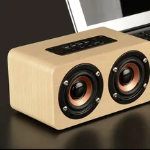 Компьютер мобильный телефон Деревянный беспроводной Bluetooth громкоговоритель коробка оба рога мощность ful мощность Bluetooth аудио
