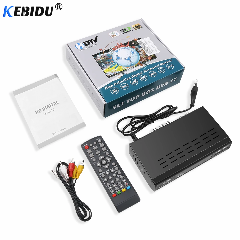 KEBIDU M2 DVB-T/T2 спутниковый ресивер HD цифровой ТВ-тюнер рецептор MPEG DVB T2 H.264 эфирный ТВ-ресивер DVB T телеприставка