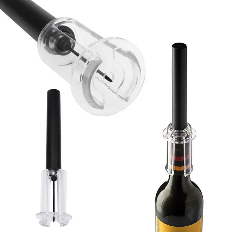 

Hot Sale Red Wine Opener Air Pressure Cork Popper Bottle Pumps Corks Screw Corkscrews Red Wine Opener