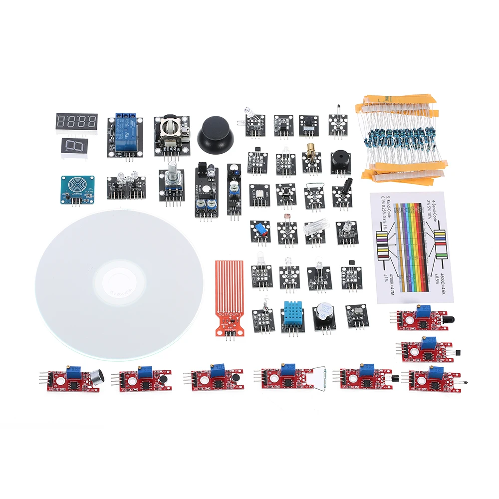 37 в 1 коробка сенсор модуль комплект для Arduino сенсор UNO модуль для Arduino Starter DIY Kit Цифровой Датчик температуры модуль