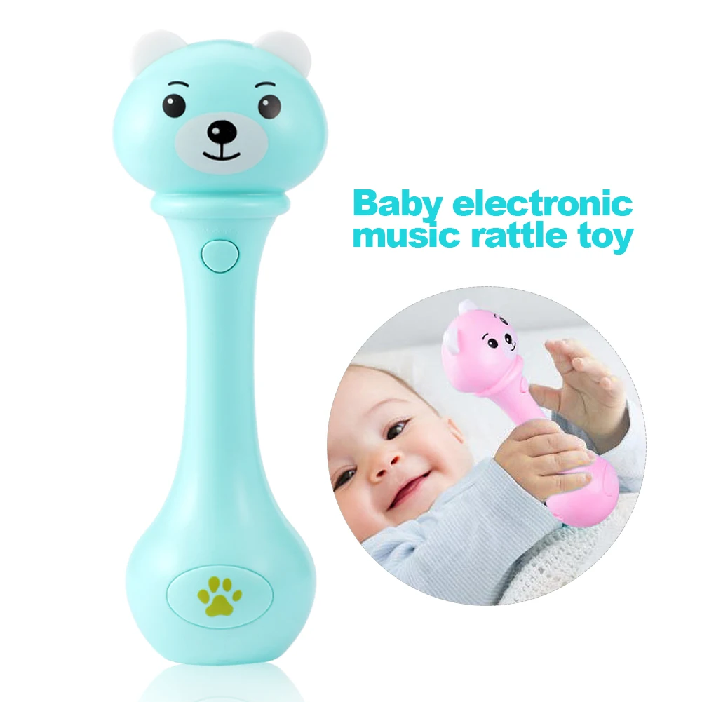 

2019 Baby Hand Grasping Bell Electronic Rattle Toys Educational Electronic Music Rattle Infant Auditory Development Hand Bells