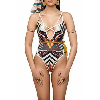 

Vintage Swimwear Sexy Women Swimsuit One Piece Monokini Push Up Bikini Swimming Suit For Women Bathing Suit Costume Intero Donna