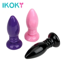 IKOKY Jelly Anal Plug Sex Toys for Women Men Prostate Massage Masturbator Butt Plug Skin Feeling Anal Stimulator Adult Products