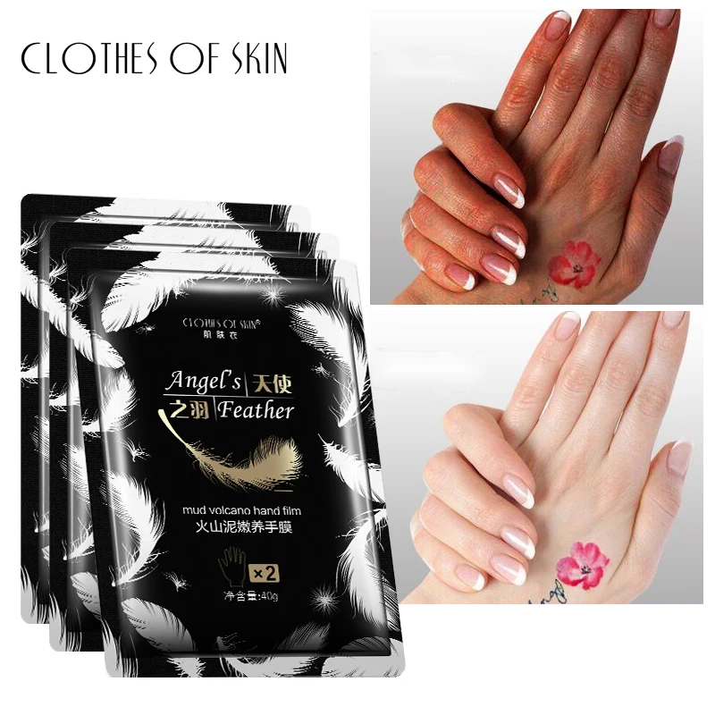 Volcanic mud Anti-Aging Moisturizing Hand Mask Exfoliating Smoothing Whitening Hand Spa Gloves Skin Care CLOTHES OF SKIN