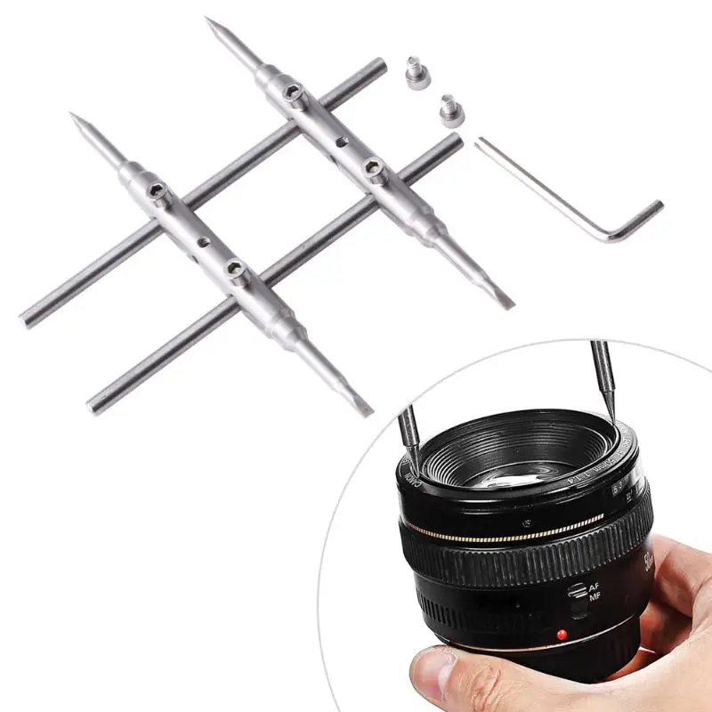 

New Antimagnetic Stainless Steel Pro Spanner Wrench Telescope Camera Lens Repair Opening Open Extended Head Design Wrench Tool
