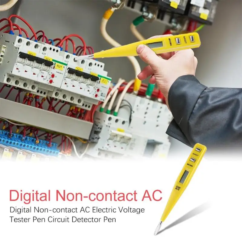 

Digital Non-contact Socket Wall AC/ DC Electric Voltage Meter Pen Circuit Detector Induction Voltage Tester Pen Voltage Meters