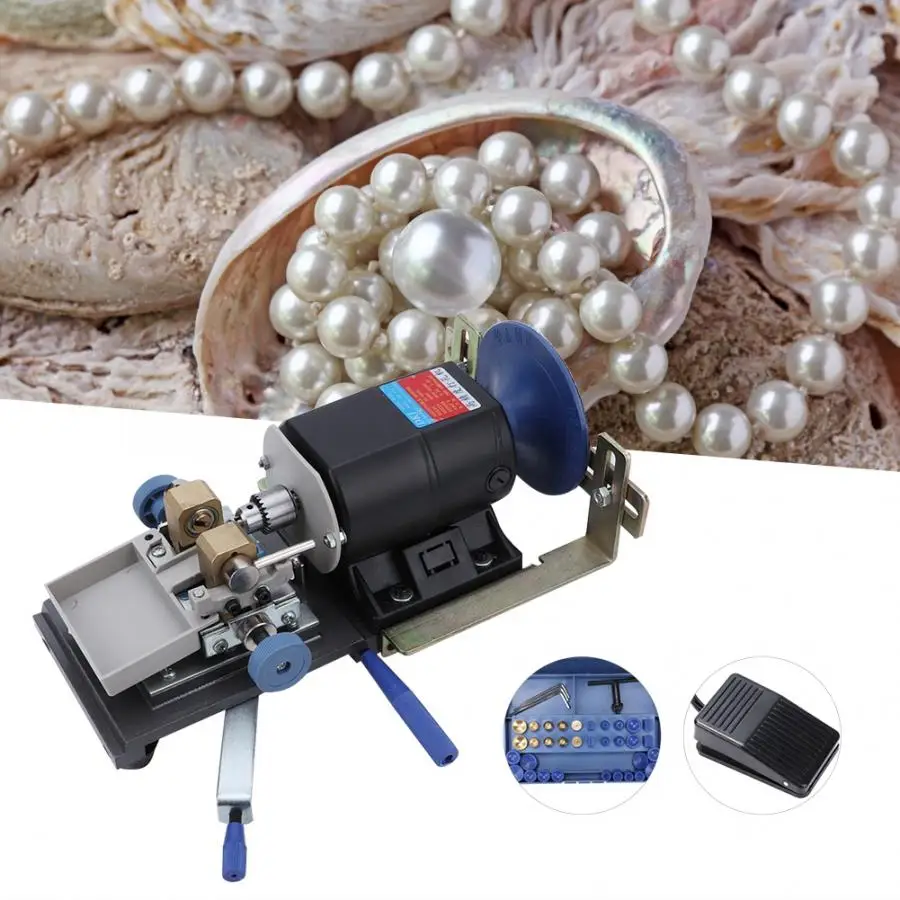 Профессиональный 450 Вт сверлильный станок DIY бурильные бусины перламутровый