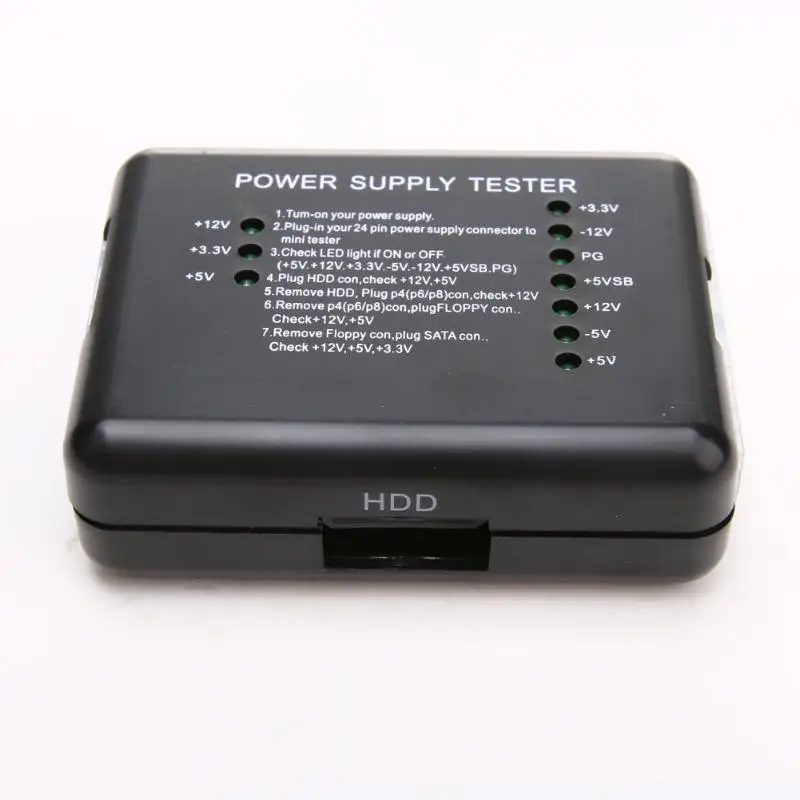 PC امدادات الطاقة فاحص مع 20/24 دبوس SATA HDD موصلات