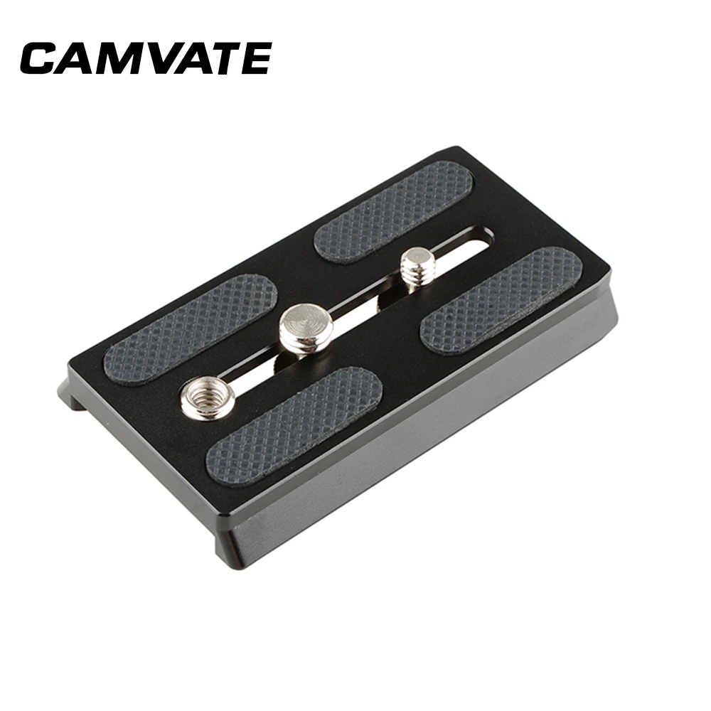 

CAMVATE Manfrotto Plate Quick release w/ 1/4" 3/8" for DSLR camera Tripod Rig ER103
