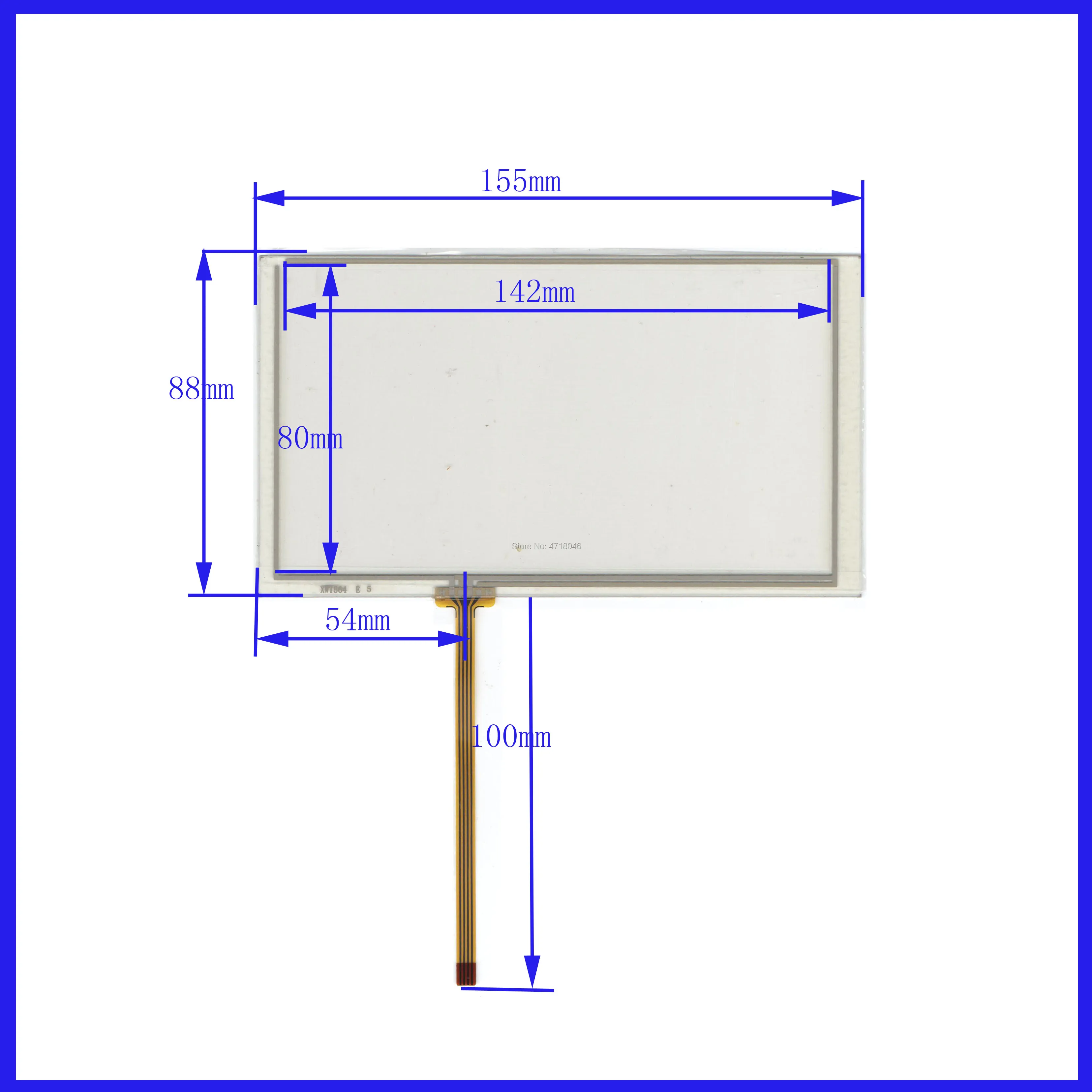 

ZhiYuSun wholesale 5PCS/LOT 155*88mm 6.2inch 4lines resistance screen for car DVD redio this is compatible 155*88