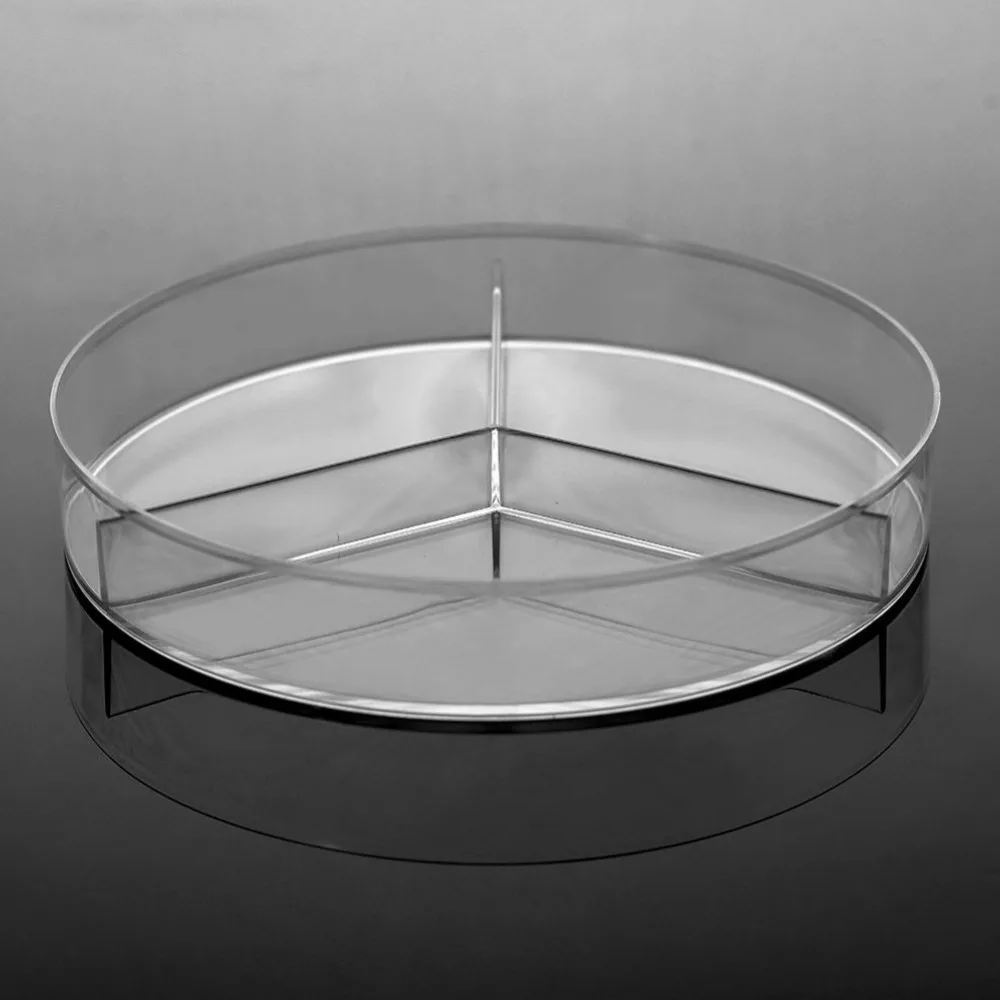 

Laboratory analysis Disposable Plastic Polystyrene Petri Dishs 3 well,Sterile , pack of 10 pcs!