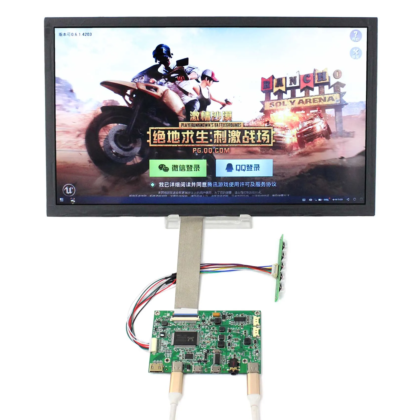 

13.3inch NV133QHM-A51 2560X1440 IPS LCD Screen work with HDMI Type-C LCD Controller Board HDR board VS-RTD2556HC-V1