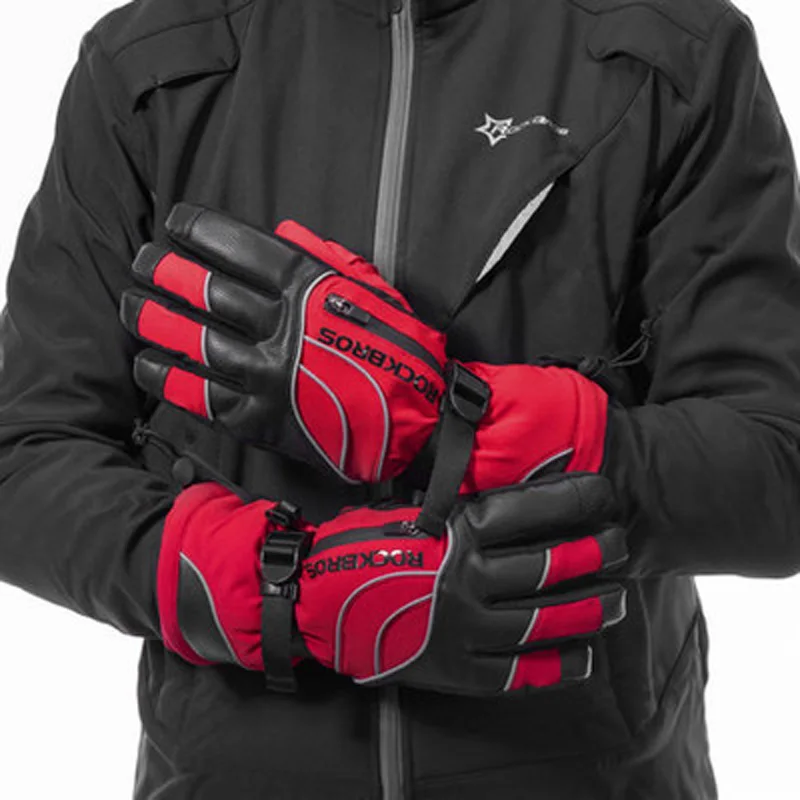 

ROCKBROS -35 Degree Winter Waterproof Ski Gloves Snowmobile Snowboard Gloves Snow Sport Handwear Hiking Cycling Skiing Gloves