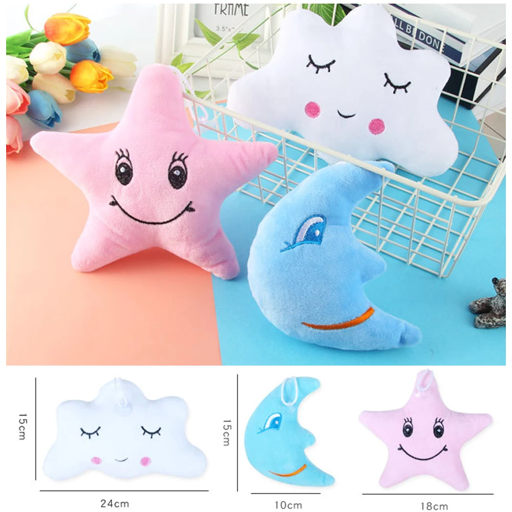 NEW Moon Clouds Baby Pillow Plush Baby Room Decor Bedding Crib Decoration Infantil Pillow Doll