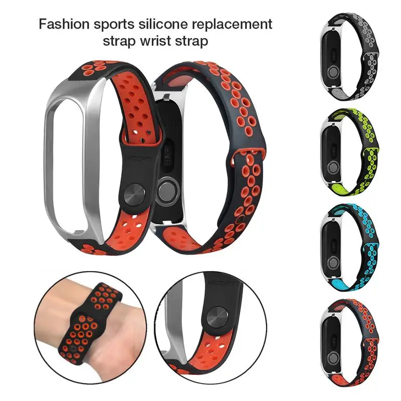 

Smart Silicone Strap Suitable For Tomtom Touch Bracelet Metal Shell Two - Color Air Hole Reverse Buckle Strap Band Sports