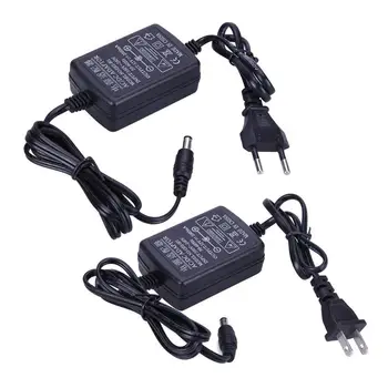 

AC to DC Power Adapter 12V 2A Dual Cable Converter Universal 5.5x2.1-2.5mm