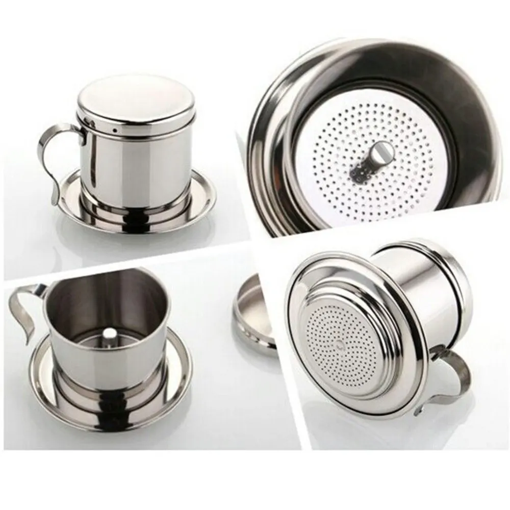 Portable Stainless Steel Vietnam Coffee Dripper Filter Coffee Maker