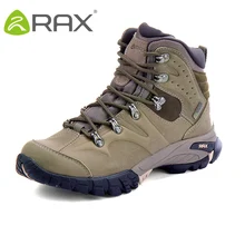 RAX походные ботинки мужские водонепроницаемые уличные спортивные кроссовки для мужчин и женщин обувь для альпинизма мужские треккинговые ботинки из натуральной кожи